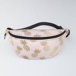 Pink & Gold Pineapples Pattern Fanny Pack