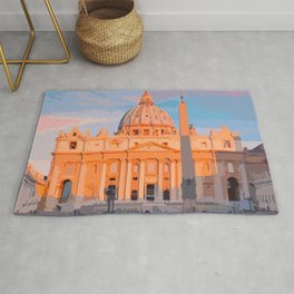 Vatican city/Rome Rug | Italy, Architecture, Sanpeter, Travel, Church, Bernini, Graphicdesign, City, Cathedral, Beauty 
