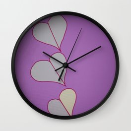 Hearts Wall Clock