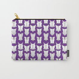 Royal Purple Corset Pattern Print Carry-All Pouch