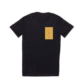 Japanese Seigaiha Wave – Marigold Palette T Shirt | Yellow, Sunshine, Pattern, Geometric, Japan, Linework, Minimalism, Summer, Curated, Lines 