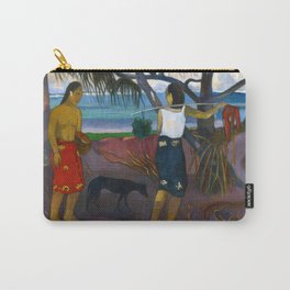 Under the Pandanus by Paul Gauguin Carry-All Pouch | Art, Paintings, Painting, Pandanus, Illustration, Oil, Fineart, Gauguin, Landscape, Vintage 
