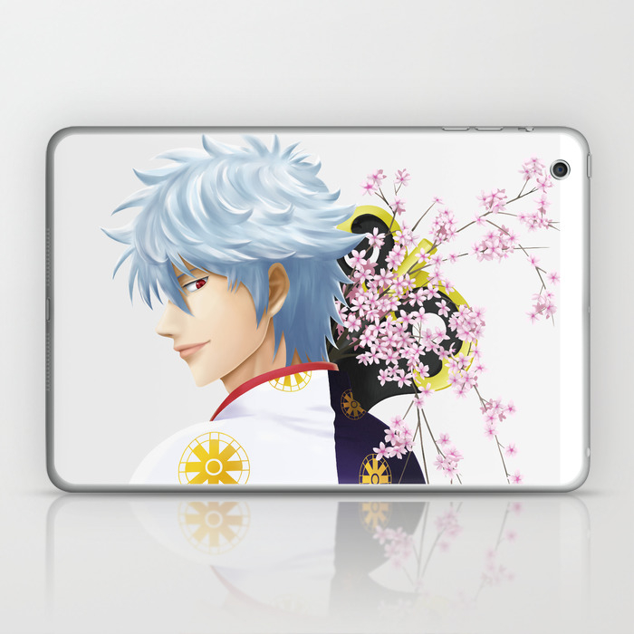 Wallpaper Gintama Anime Fanart Sakata Gintoki Laptop Ipad Skin By Jadelim For iPhone