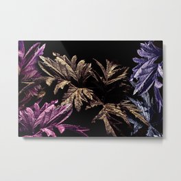 Blackberry Leaves Colorful Metal Print | Inspiration, Baroque, Nature, Stilllife, Emboss, Metallic, Flora, Shades, Color, Macro 