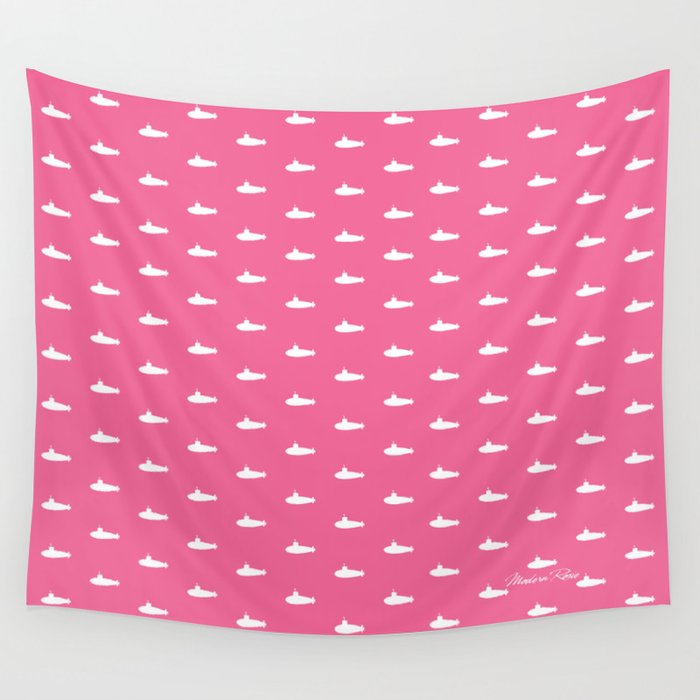 Tiny Subs - Pink Wandbehang