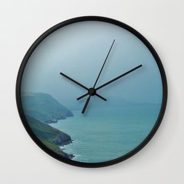 Faraway lands Wall Clock | Color, Coastalpath, Wales, Photo, Blue, Coast, Hdr, Digital 
