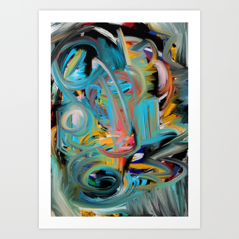 The Storm Abstract Expressionism Art Art Print By
