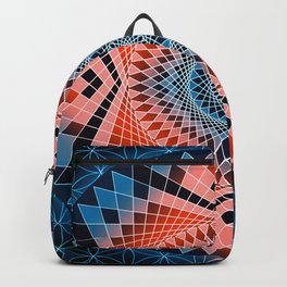 Mandala Sacred Geometry Red Blue Backpack | Mandala, Printondemand, Uniqueartwork, Homedecor, T Shirt, Vintageart, Redblue, Graphicdesign, Fashiondesifgn, Beautifuldesign 