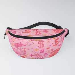 Pink Dollar Signs Fanny Pack