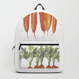 Carrots Watercolor Backpack | Cooking Hobby, Botani, Still Life, Watercolor, Beautiful, Yellow, Gift, Minimalist, Kitchen, Artwork 
