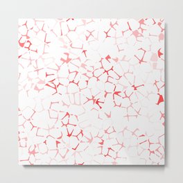 VVero Red Metal Print | Other, Red, Graphicdesign, Ink, Digital, Veronoid, Cell, Pattern 