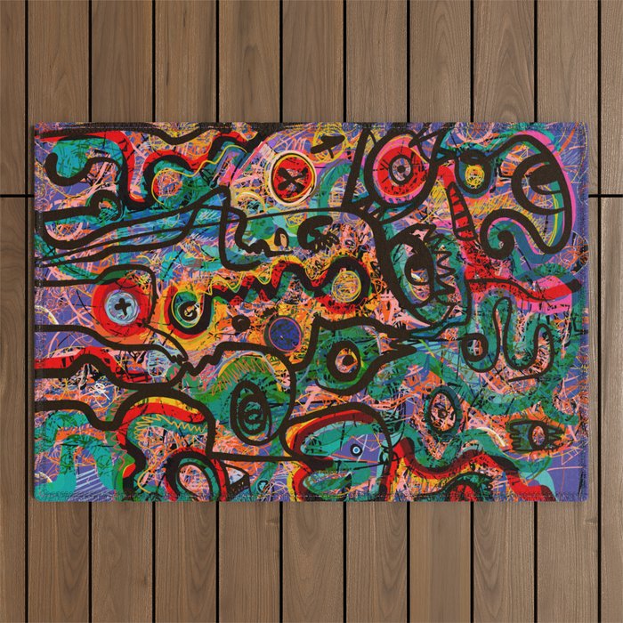 Map of Feelings of the Soul Graffiti Art by Emmanuel Signorino Outdoor