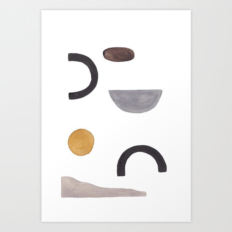 Minimalist Art Abstract Print Geometric Wall Art Geometric