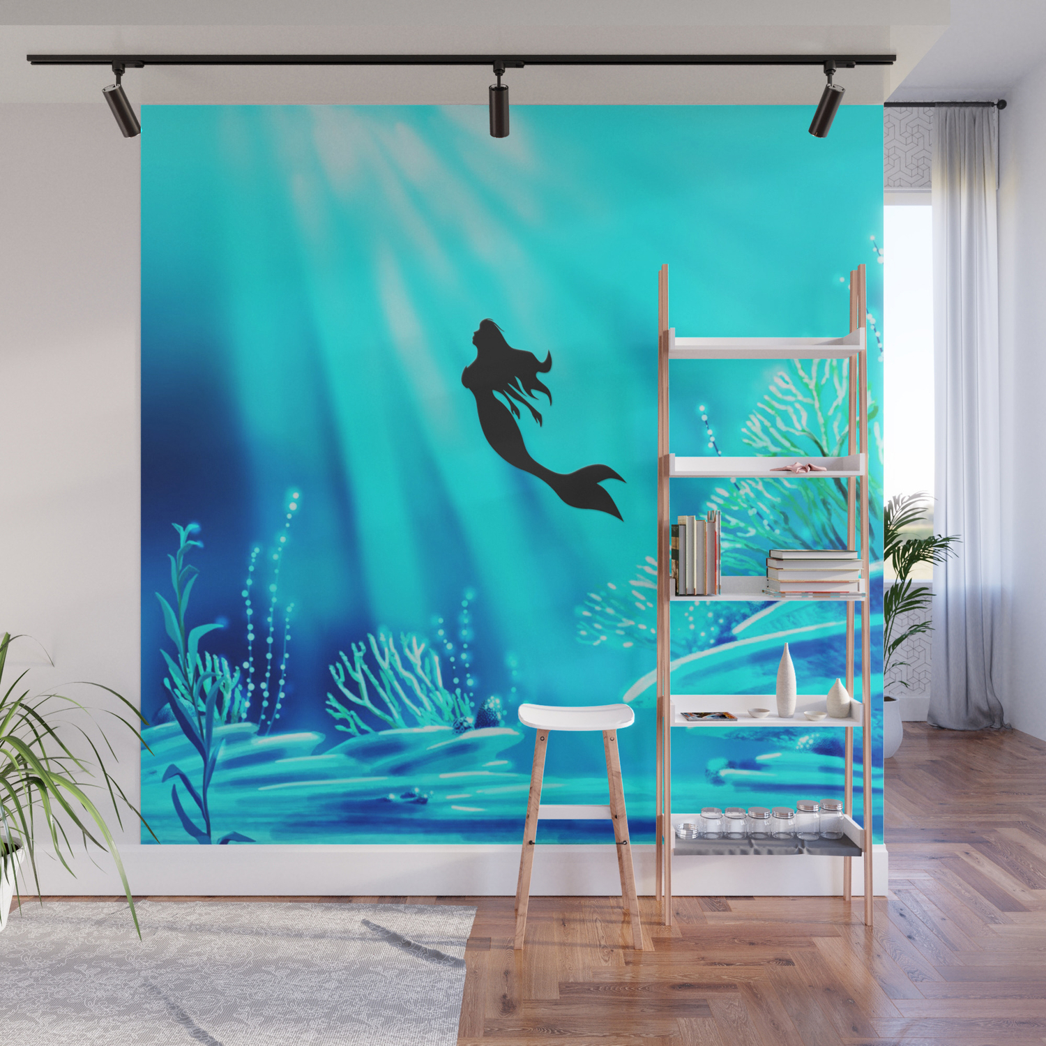 Light Of Mermaid Wall Mural By Desisusanti Society6