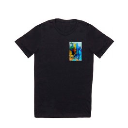 Begegnung im Regen T Shirt | Modern, Abstract, Digital, Colorful, Pattern, Art, Graphicdesign 