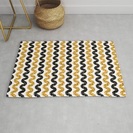 1960s Style Dot Stripes Rug | 1960Sstyle, Dotty, Circle, Yellow, Dot, Striped, Sixties, Border, Dots, 60S 