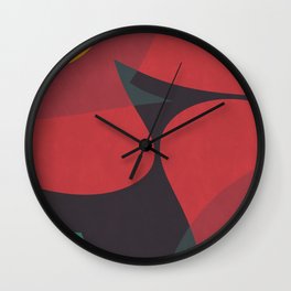 Ancient Cat Wall Clock | Duck, Acrylic, Design, Sphinx, Curated, Egypt, Painting, Plain, Oil, Red 