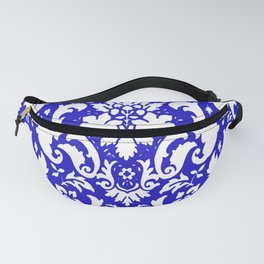 Paisley Damask Blue and White Fanny Pack