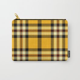 Argyle Fabric Plaid Pattern Autumn Colors Yellow and Black Carry-All Pouch | Checkerboard, Classic, Quilt, Argyle, Abstract, Traditional, Patchwork, Grids, Graphicdesign, Pattern 