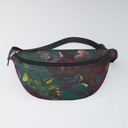 Before Midnight Vintage Flowers Garden Fanny Pack