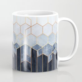 Soft Blue Hexagons Coffee Mug