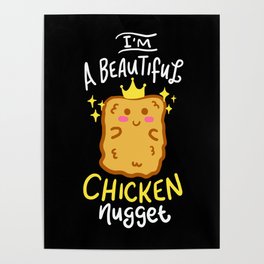 Funny Chicken Nugget Nug Life Fast-Food Junk Gift Poster