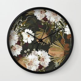 Juliette Moss Wall Clock | Australianbanksia, Flowers, Bohofloral, Botany, Fallfloral, Peonies, Greenery, Summerfloral, Onesweetorange, Digital 