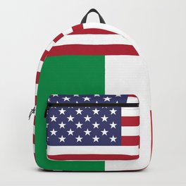 American Flag With Italian Flag Italy T-Shirt Italian Flag American Flag Backpack | Ocean, Italy, Buildings, Flag, Acrylic, Classicalart, Vibrant, Gondola, Classicart, Veniceitalyart 