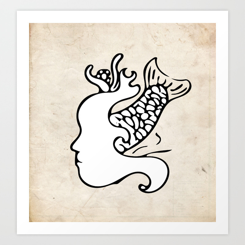 Koi Stuck In My Head Art Print By Theblueeyedblonde Society6 Koi Stuck In My Head Art Print By Theblueeyedblonde Society6