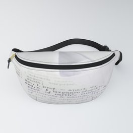 Origami Boat - Sea - Dictionary - Newspaper - lifestyle photography Fanny Pack