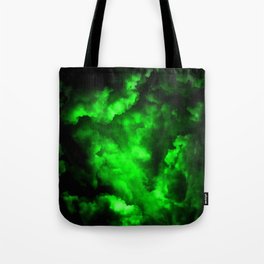 Envy - Abstract In Black And Neon Green Tote Bag