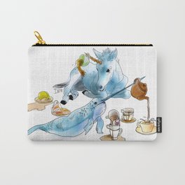 The Narwhal and Unicorn tea party Carry-All Pouch