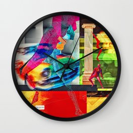 The Coloseum Wall Clock | Collage, Digital, Illustration, Pop Surrealism 