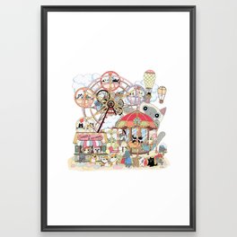 Amusement park Framed Art Print