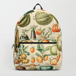 Autumn Harvest // Fruits by Adolphe Millot XL 19th Century Pumpkins Science Textbook Artwork Backpack | Aesthetic Of Country, Drawing, In The 60S 70S Style, Farmhouse Outfitters, Trendy Decor Vibes, Painting Paintings, An Abstract Biology, Pumpkin Core Dark, Dorm Room Design, Bananna Natural 