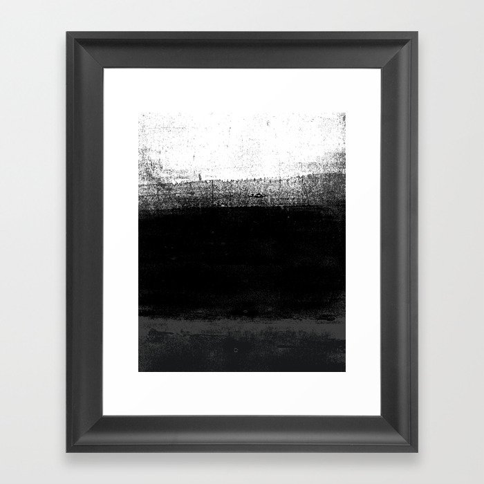 Ocean No 2 Minimal Ocean Abstract Painting In Black And White