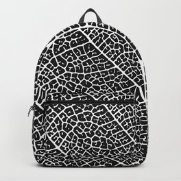 Modern abstract black white tree leave texture Backpack | Girly, Handpainted, Blackwhiteleave, Abstract, Blackandwhite, Pattern, Texturepattern, Treeleave, Black, Texture 