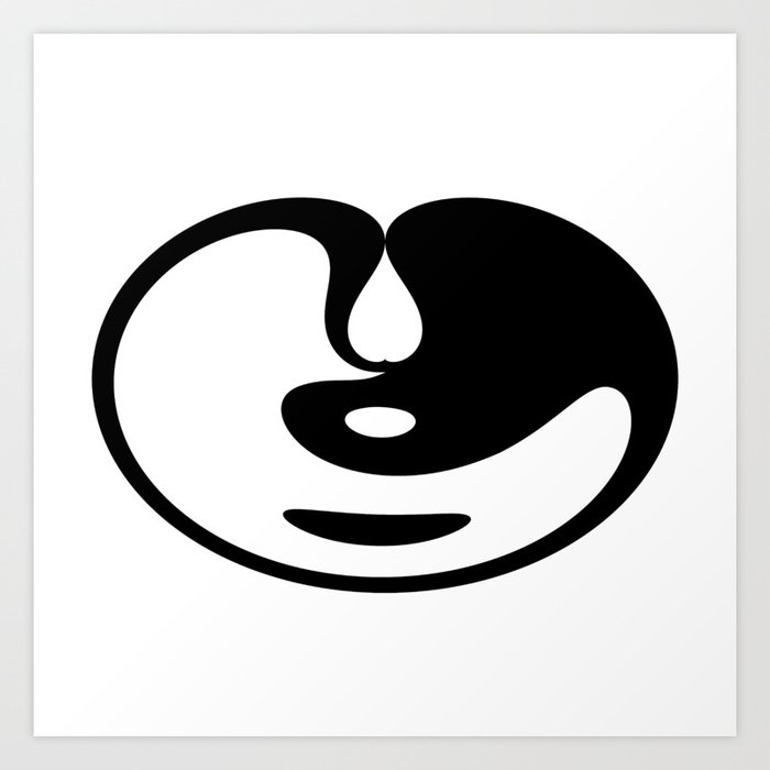 Yin Yang Abstract Art Print By Stevepurnell Society6