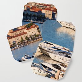 Split City Skyline And Yachts On The Adriatic Sea Coaster