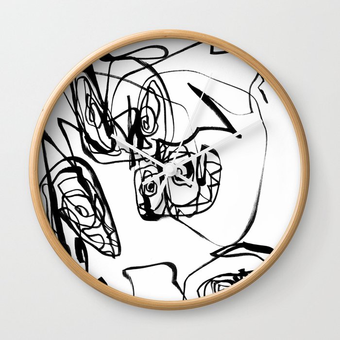 Dancing Flower Flower Abstract Art Black And White Art Print