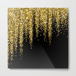 glitter gold and black Metal Print | Metallic, Golden, Beautiful, Shiny, Shine, Rosegold, Glitter, Gold, Pattern, Texture 