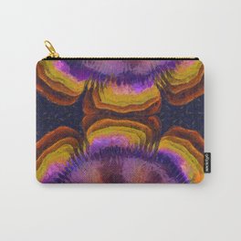 Trials Stripped Flower  ID:16165-063044-05320 Carry-All Pouch | Pattern, Makeup, Imaginative, Paintingpainting, Painting, Watercolor, Other, Digital, Abstractdesign, Conglomerate 