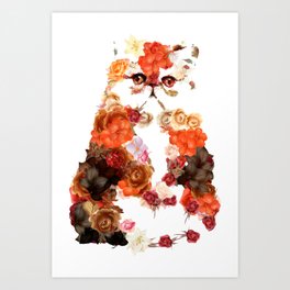 Portrait cute little kitten t-shirts Art Print | Kids, Cute, Funny, Great, T Shirt, Catslovers, Kitty, Friend, Flowers, V Necks 
