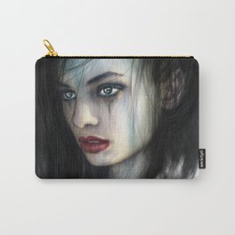 Born for Battle Carry-All Pouch | Portrait, Medieval, Vampire, Realism, Painting, Gothic, Warrior, Digital, Fantasy, People 