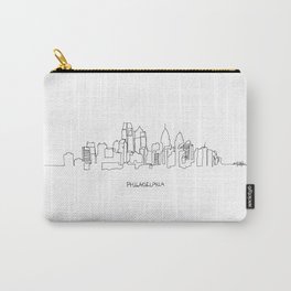 Philadelphia Skyline Drawing Carry-All Pouch