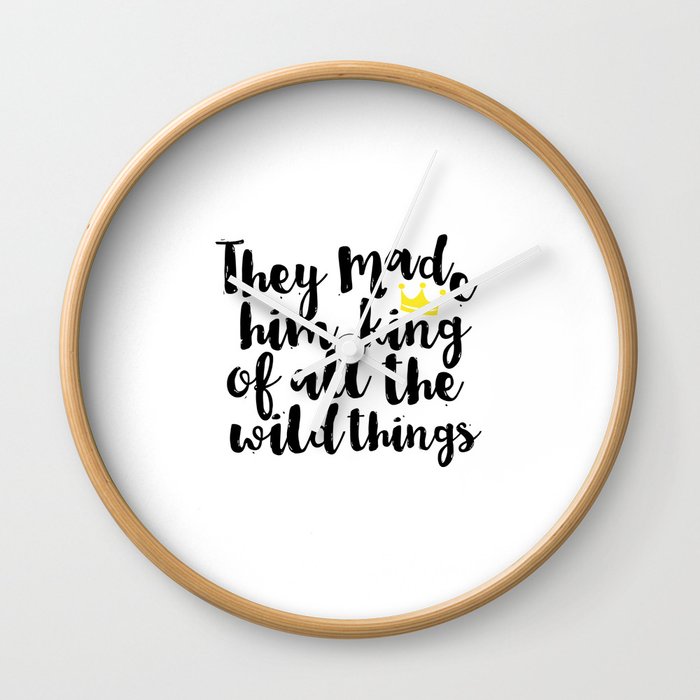 Gift For Kids Printable Nursery Printable Art Crown Prints Nursery Wall Decal Nursery Quotes Kids Wall Clock By Typohouseart Society6