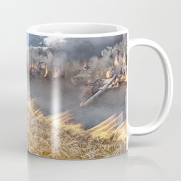 FREE UKRAINE  Coffee Mug | Field, Standforukraine, Digitalart, Military, War, Ukraine, Nature, Photomanipulation, Girl, Digital 