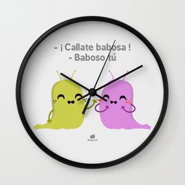 Babosas Wall Clock | Love, Vector, Funny, Animal 