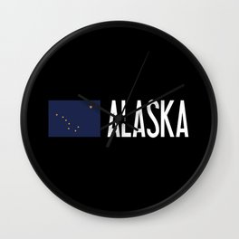 Alaska: Alaskan Flag & Alaska Wall Clock | Kodiak, State, Constellation, American, Tourism, Alaskan, Fairview, Badger, America, Flag 