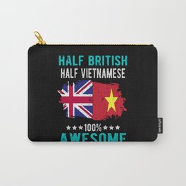 Half British Half Vietnamese Carry-All Pouch | Vietnameseflag, Vietnamflag, Vietnamparent, Halfvietnameses, Vietnameseroots, Proudvietnamese, Vietnamese, Vietnamesedad, Vietnamesemother, Graphicdesign 